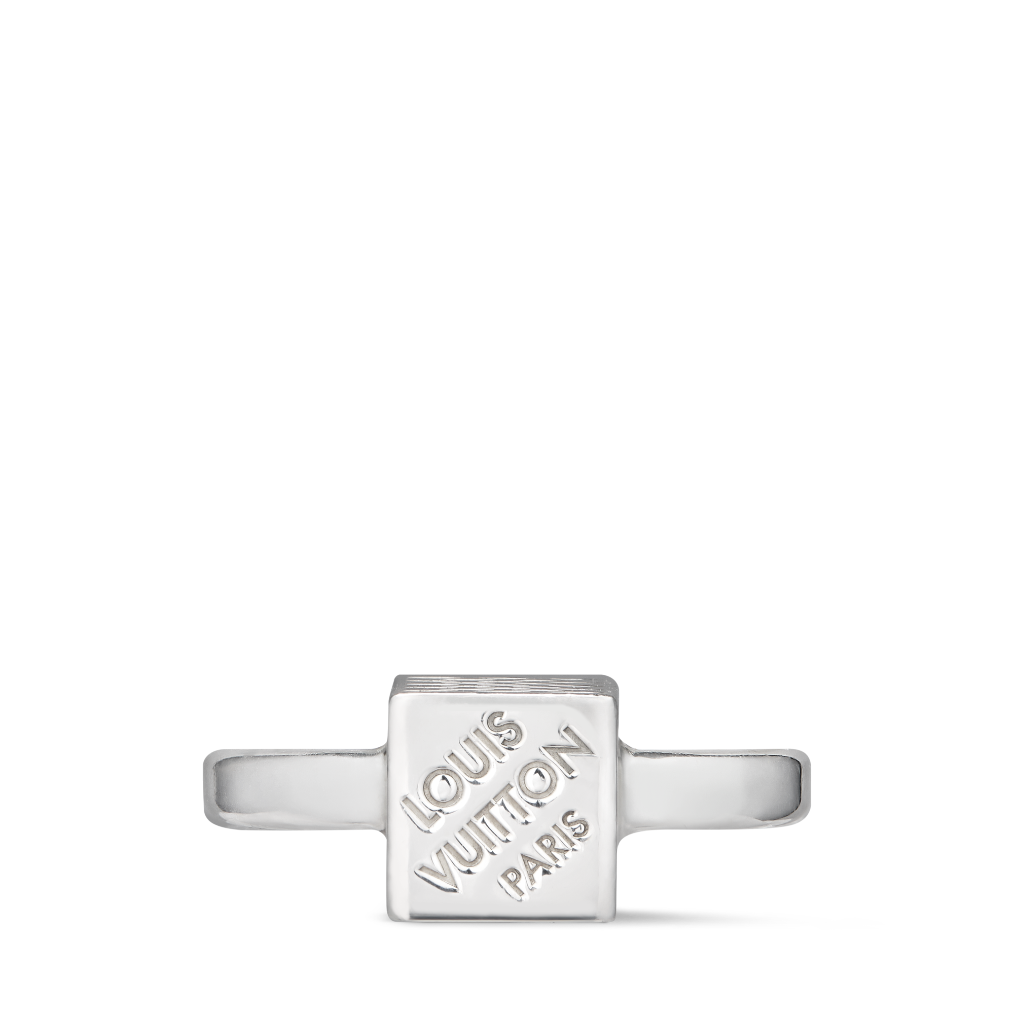 LV Cube Ring Silver S00 - Fashion Jewelry | LOUIS VUITTON